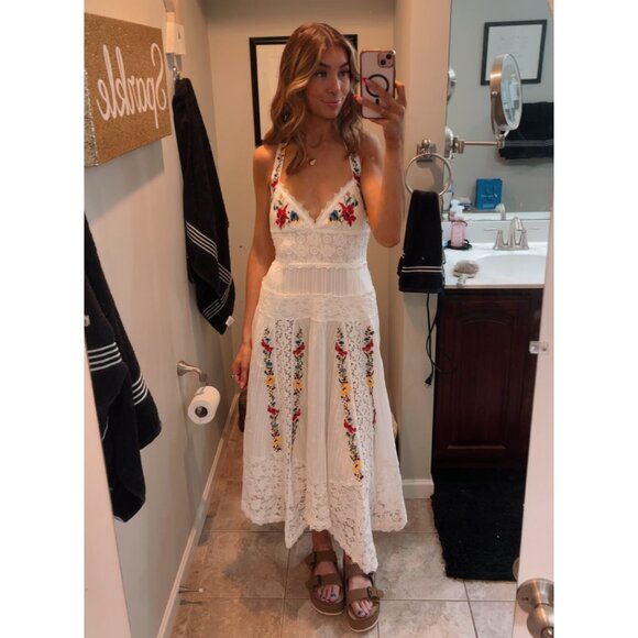 Free People Dresses & Skirts - FREE PEOPLE Keila Midi Dress / Ivory